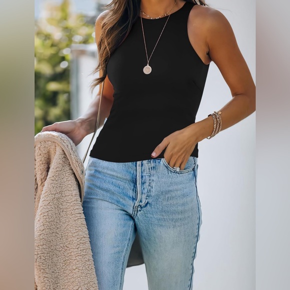 Fitted Racer Back Tank Top - Picture 6 of 7